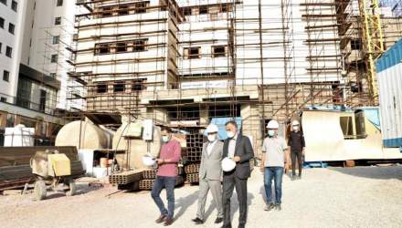 گزارش تصویری: بازدید شفیعی از پروژه در حال ساخت بیمارستان سوانح سوختگی تهران  