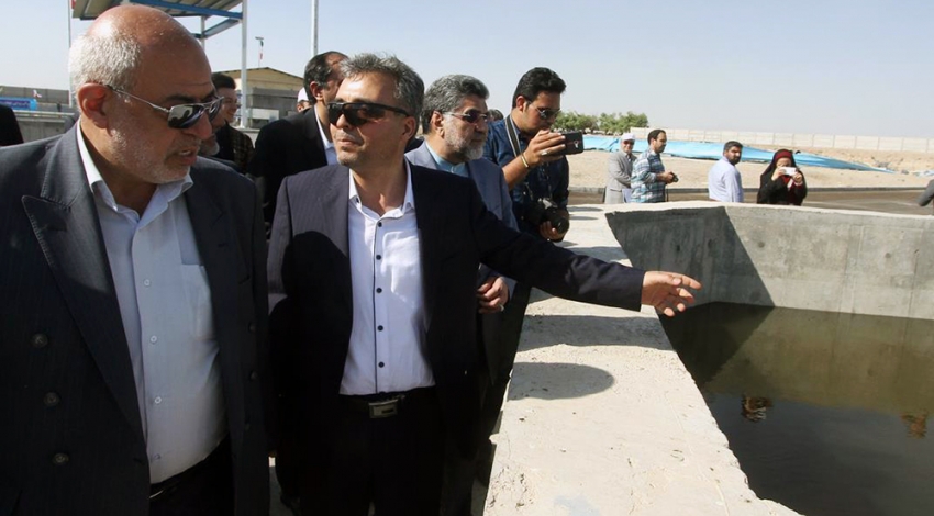 فاز نخست تصفیه خانه فاضلاب شهرستان پیشوا افتتاح شد