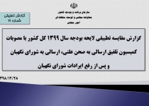 مقايسه تطبيقی لايحه بودجه ۱۳۹۹ با مصوبه‌های كميسيون تلفيق منتشر شد