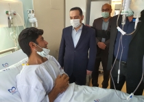 عیادت مسعود شفیعی از یک محیط بان مصدوم  <img src="/images/picture_icon.png" width="16" height="16" border="0" align="top">