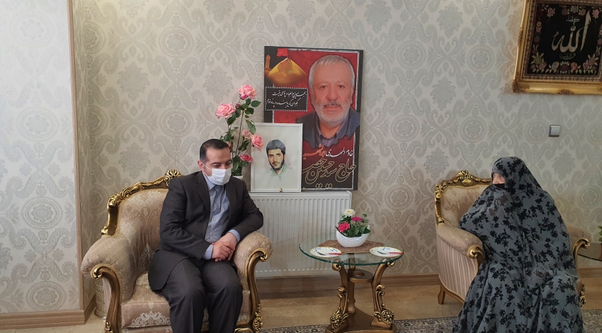 دیدار شفیعی با خانواده شهیدان حصارکی و پناهی 