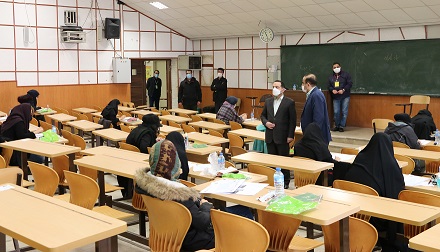 گزارش تصویری: بازدید رئیس سازمان مدیریت و برنامه‌ریزی استان تهران از محل برگزاری آزمون استخدامی